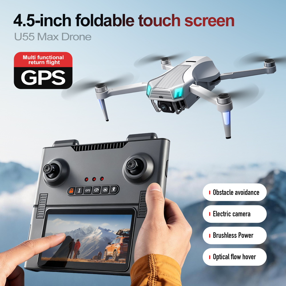 Drone Gimbal Mount - U55Max 5G Optik Akış GPS Drone
